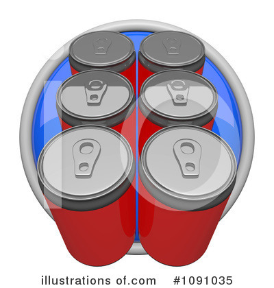 Soda Cans Clipart #1091035 by Leo Blanchette