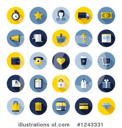 Royalty-Free (RF) Icon Clipart Illustration by elena - Stock Sample #1243331