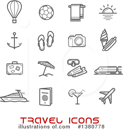 Luggage Clipart #1380778 by Vector Tradition SM