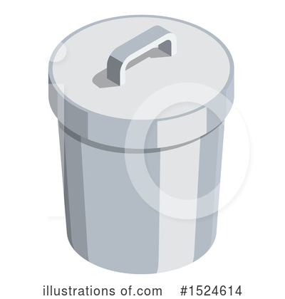 Garbage Can Clipart #1524614 by beboy