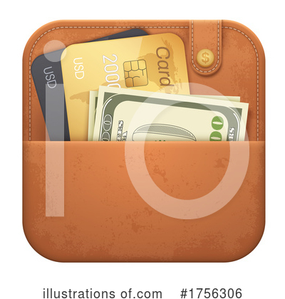 Wallet Clipart #1756306 by Vector Tradition SM