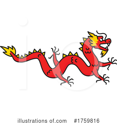 Chinese Dragon Clipart #1759816 by Vector Tradition SM