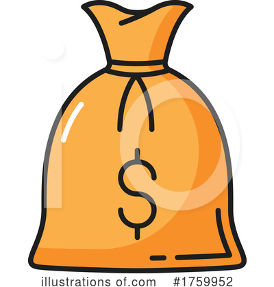 Money Bag Clipart #1759952 by Vector Tradition SM