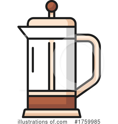 French Press Clipart #1759985 by Vector Tradition SM