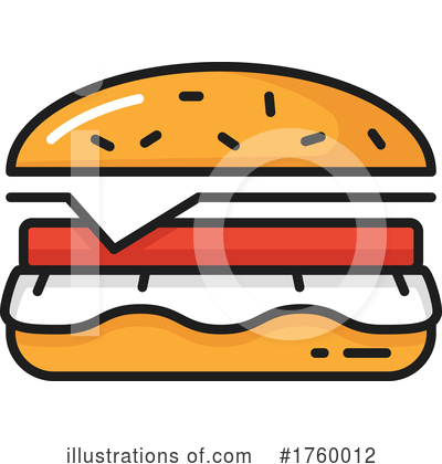 Cheeseburger Clipart #1760012 by Vector Tradition SM
