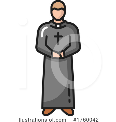 Priest Clipart #1760042 by Vector Tradition SM