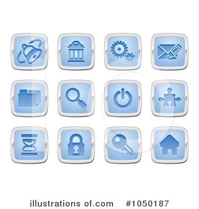 Royalty-Free (RF) Icons Clipart Illustration by AtStockIllustration - Stock Sample #1050187