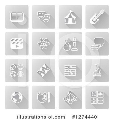 Royalty-Free (RF) Icons Clipart Illustration by AtStockIllustration - Stock Sample #1274440