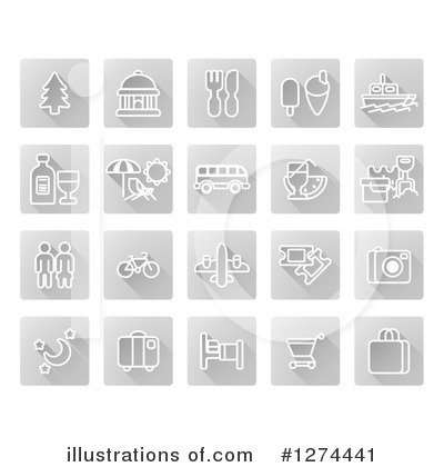 Royalty-Free (RF) Icons Clipart Illustration by AtStockIllustration - Stock Sample #1274441