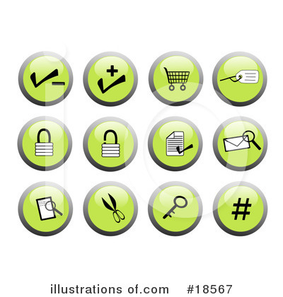 Royalty-Free (RF) Icons Clipart Illustration by Rasmussen Images - Stock Sample #18567