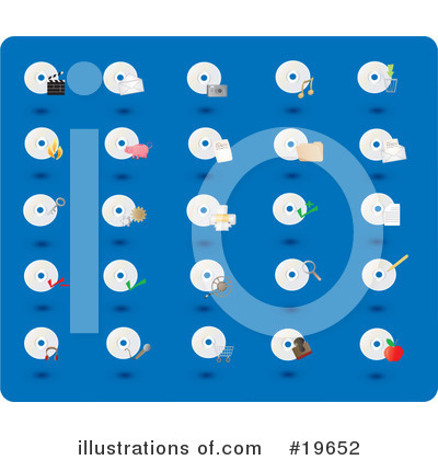 Royalty-Free (RF) Icons Clipart Illustration by Rasmussen Images - Stock Sample #19652