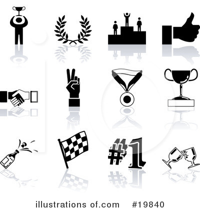 Royalty-Free (RF) Icons Clipart Illustration by AtStockIllustration - Stock Sample #19840