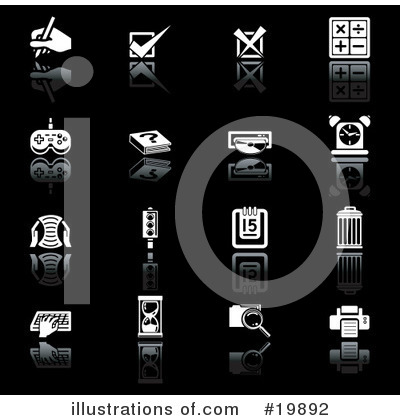 Royalty-Free (RF) Icons Clipart Illustration by AtStockIllustration - Stock Sample #19892