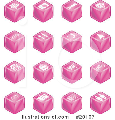 Royalty-Free (RF) Icons Clipart Illustration by AtStockIllustration - Stock Sample #20107