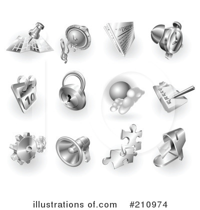 Buttons Clipart #210974 by AtStockIllustration