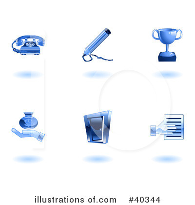 Royalty-Free (RF) Icons Clipart Illustration by AtStockIllustration - Stock Sample #40344