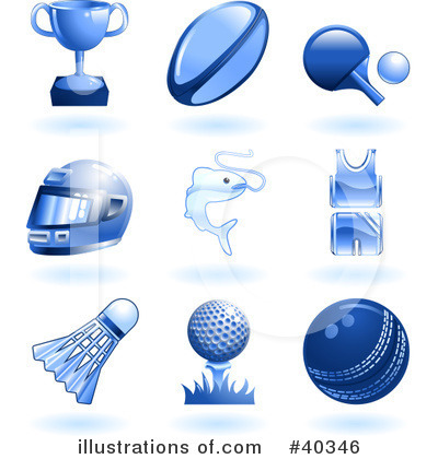 Rugby Clipart #40346 by AtStockIllustration