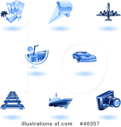 Royalty-Free (RF) Icons Clipart Illustration by AtStockIllustration - Stock Sample #40357
