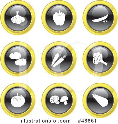 Royalty-Free (RF) Icons Clipart Illustration by Prawny - Stock Sample #48861