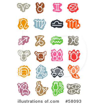 Royalty-Free (RF) Icons Clipart Illustration by NL shop - Stock Sample #58093