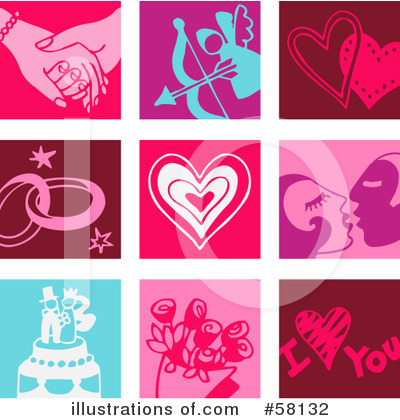 Royalty-Free (RF) Icons Clipart Illustration by NL shop - Stock Sample #58132