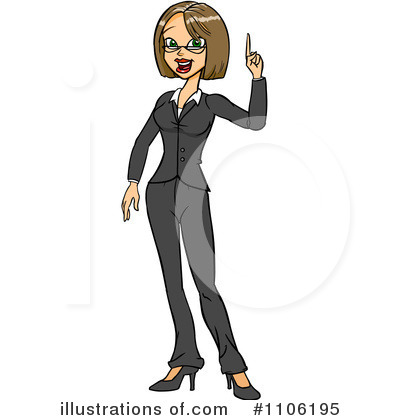 Businesswoman Clipart #1106195 by Cartoon Solutions