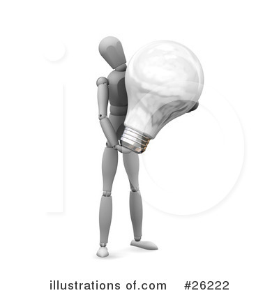 Light Bulb Clipart #26222 by KJ Pargeter