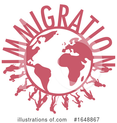 Royalty-Free (RF) Immigration Clipart Illustration by Domenico Condello - Stock Sample #1648867