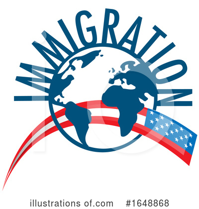 Royalty-Free (RF) Immigration Clipart Illustration by Domenico Condello - Stock Sample #1648868