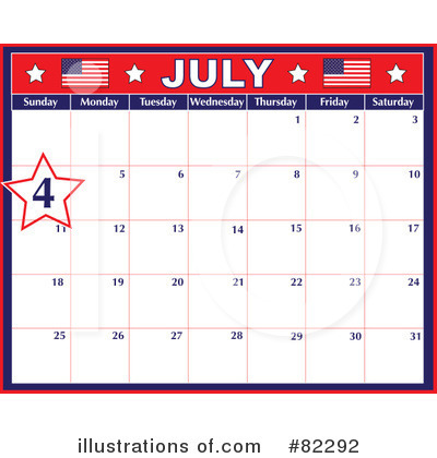 Royalty-Free (RF) Independence Day Clipart Illustration by Maria Bell - Stock Sample #82292