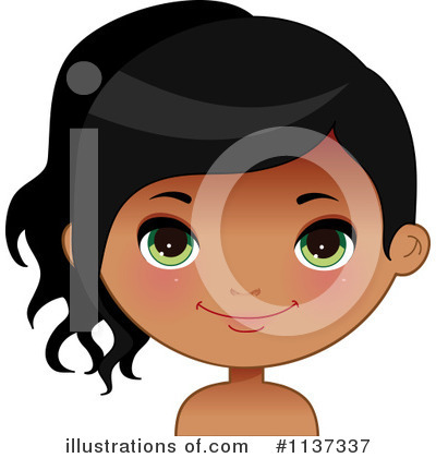 Royalty-Free (RF) Indian Girl Clipart Illustration by Melisende Vector - Stock Sample #1137337