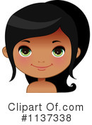 Indian Girl Clipart #1137338 by Melisende Vector