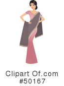 Indian Woman Clipart #50167 by Melisende Vector