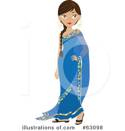 Indian Woman Clipart #63098 by Rosie Piter