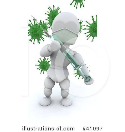 Royalty-Free (RF) Influenza Clipart Illustration by KJ Pargeter - Stock Sample #41097