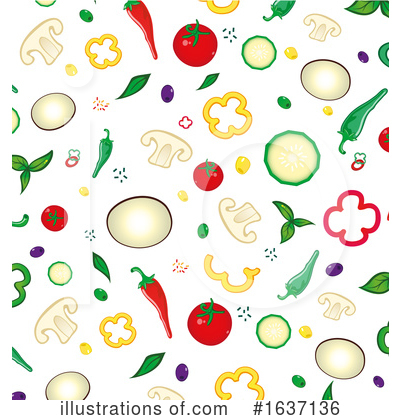 Vegetables Clipart #1637136 by Domenico Condello