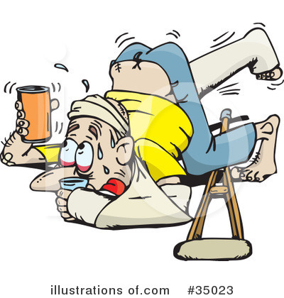 Accident Prone Clipart #35023 by Dennis Holmes Designs