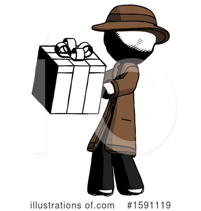 Royalty-Free (RF) Ink Design Mascot Clipart Illustration by Leo Blanchette - Stock Sample #1591119