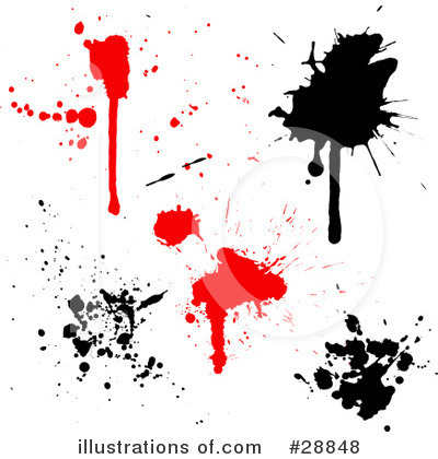 Ink Splatters Clipart #28848 by KJ Pargeter