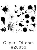 Ink Splatters Clipart #28853 by KJ Pargeter