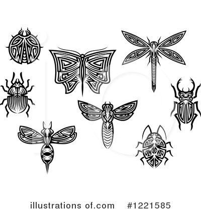 Royalty-Free (RF) Insect Clipart Illustration by Vector Tradition SM - Stock Sample #1221585