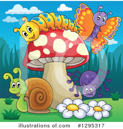 Mushrooms Clipart #1295317 by visekart