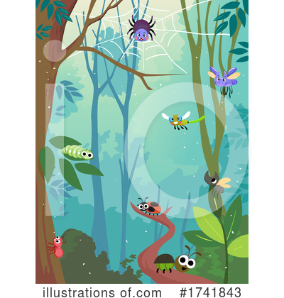 Royalty-Free (RF) Insect Clipart Illustration by BNP Design Studio - Stock Sample #1741843