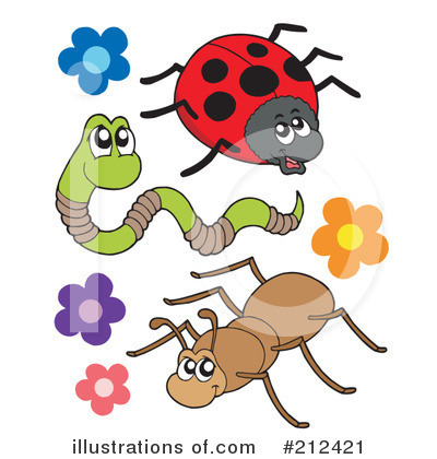 Royalty-Free (RF) Insects Clipart Illustration by visekart - Stock Sample #212421