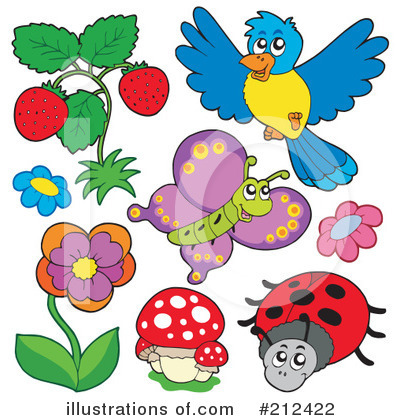 Royalty-Free (RF) Insects Clipart Illustration by visekart - Stock Sample #212422