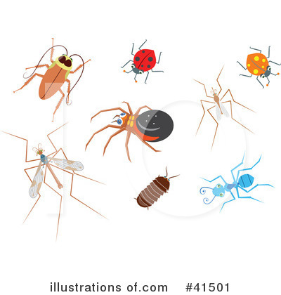 Royalty-Free (RF) Insects Clipart Illustration by Prawny - Stock Sample #41501