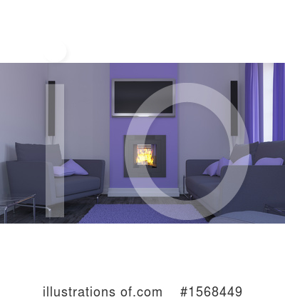 Fireplace Clipart #1568449 by KJ Pargeter