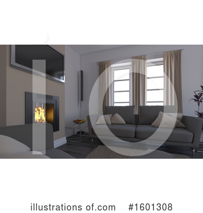 Fireplace Clipart #1601308 by KJ Pargeter