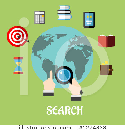 Search Clipart #1274338 by Vector Tradition SM