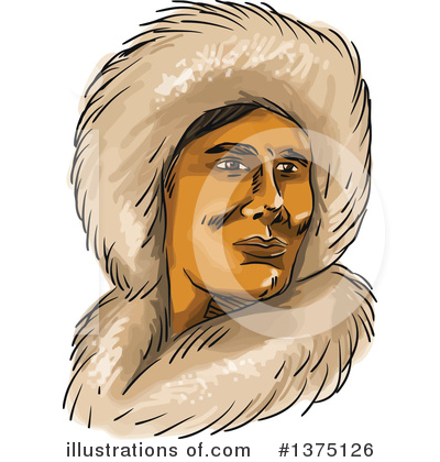Royalty-Free (RF) Inuit Clipart Illustration by patrimonio - Stock Sample #1375126